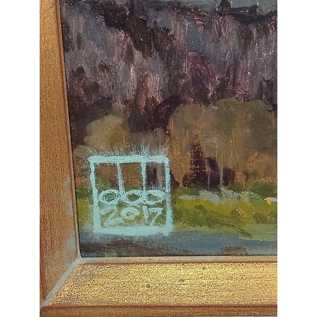 2010s Allen Brockbank, Signed & Framed Oil Painting For Sale - Image 5 of 5