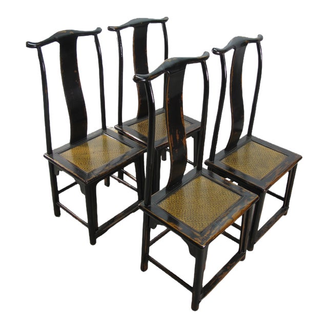 Black Vintage Chairs, Set of 4 Chairish