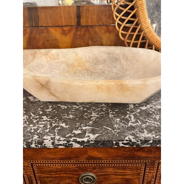 Large South American Rock Crystal Bowl For Sale - Image 4 of 8