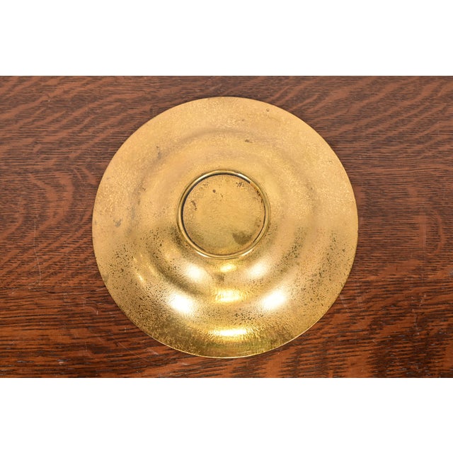 Tiffany Studios Tiffany Studios New York Bronze Doré Plate or Shallow Bowl For Sale - Image 4 of 7