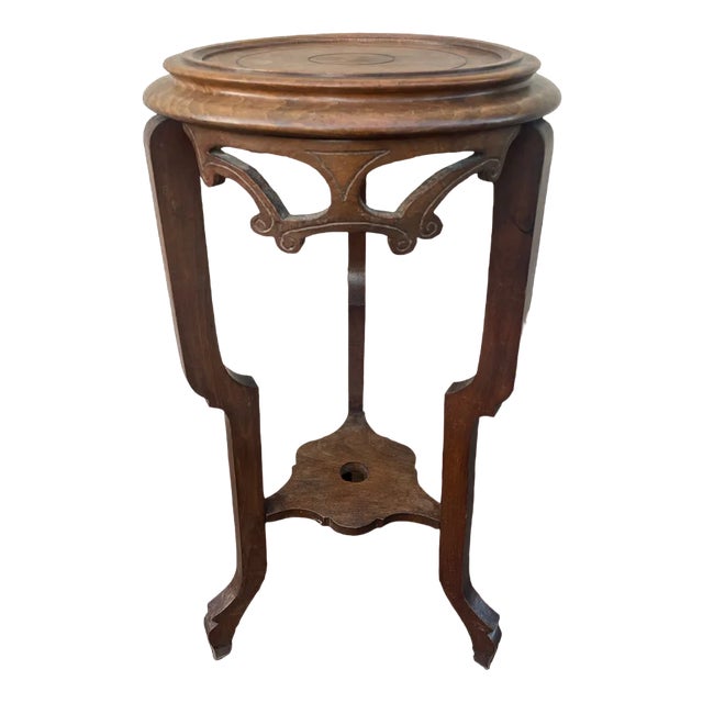 Walnut Pedestal Table, 1890s For Sale
