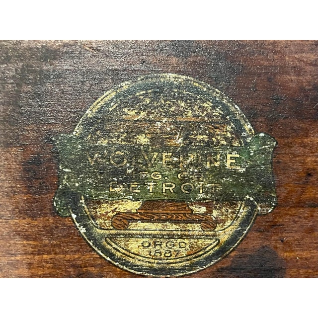 Brown Early 1900's Wolverine Manufacturing Balinese Style Carved and Pierced Wood Console Table With Drawer and Marble Surfaces For Sale - Image 8 of 12