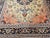 Vintage Turkish Heriz Serapi Rug, Hand-Knotted Wool, Geometric Pattern, Ivory & Blue, 9x12 For Sale - Image 9 of 17