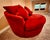 Shabby Chic Modern Oversized Barrel Accent Chair For Sale - Image 3 of 4