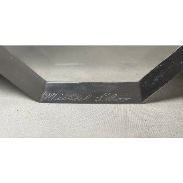 Pair of 2 Vintage Handmade Carved Etched Lucite Acrylic Harness Jockey Bookends For Sale - Image 11 of 14