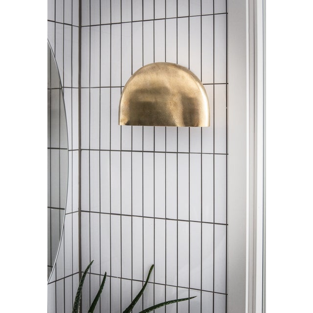 Brass Hudson Valley Lighting Diggs 8.25 in. 1 Light Wall Sconce in Aged Brass Finish For Sale - Image 8 of 10