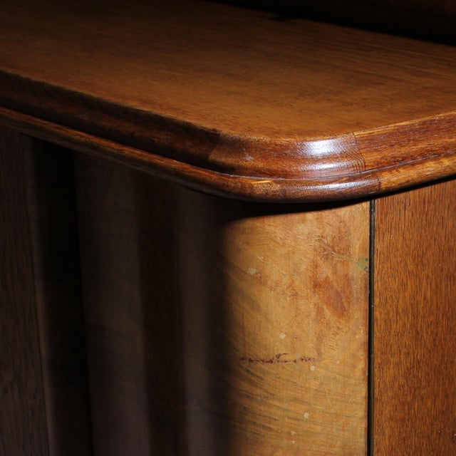Art Deco Superstructure Sideboard in Oak and Walnut, Germany, 1920s For Sale - Image 9 of 13