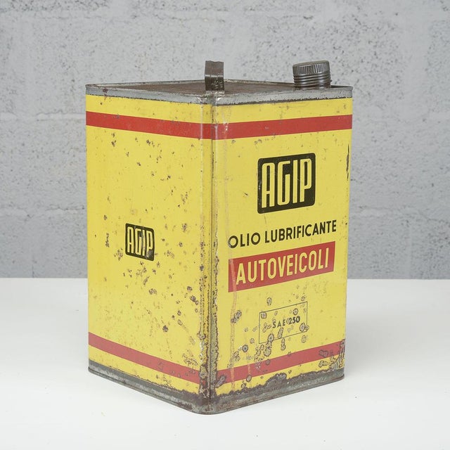 Lubricating Oil Can from AGIP, 1970 For Sale - Image 4 of 9