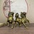 Pair of Gilt Bronze Qilin Statues – 5.1" Mythical Beast Figures With Scale Detail For Sale In Los Angeles - Image 6 of 8