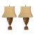 Pair of Antique Bronze Mounted Sienna Marble Serpent Table Lamps For Sale