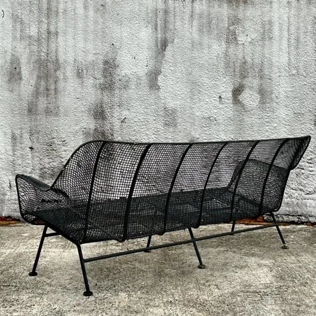 Vintage Wire Mesh “Sculptura” Sofa After Russell Woodard Chairish