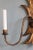 Large 1950s Spanish Gilt Metal Foliate Three-Arm Wall Sconce For Sale In New York - Image 6 of 11