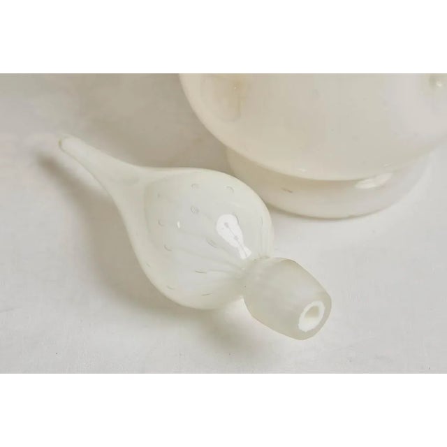 Mid Century Italian Murano Cased Glass Genie Decanter For Sale - Image 4 of 5