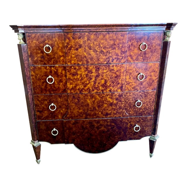 Late 20th Century Art Deco Style Lacquered Chest of Drawers For Sale