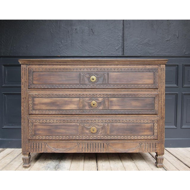 Antique Provincial Louis XVI Chest of Drawers For Sale - Image 5 of 18