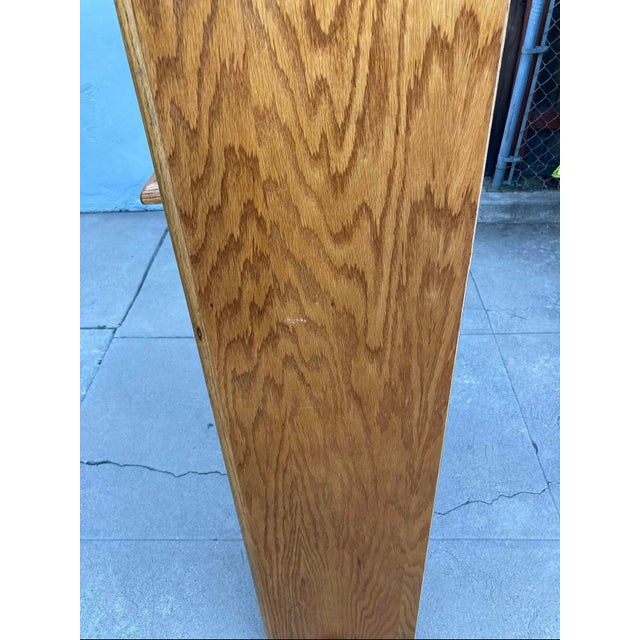 1940s Vintage Oak Lawyers Bookcase, Made in Mexico For Sale - Image 5 of 9