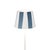 Zafferano Ceramic Gray Striped Shade for Poldina Micro Lido Lamp For Sale - Image 4 of 4