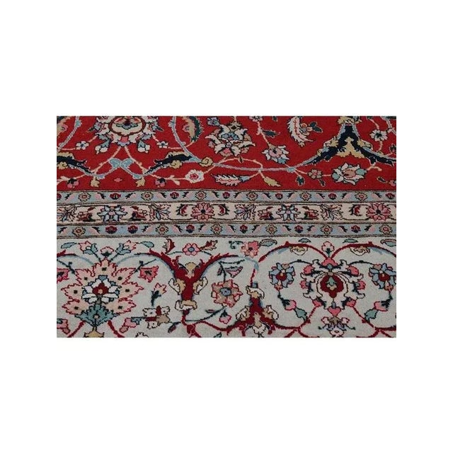 1960s Old Persian Tabriz Area Rug 11 X 14 For Sale - Image 10 of 12