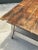 Vintage Rustic Wood Farmhouse Table For Sale - Image 11 of 13