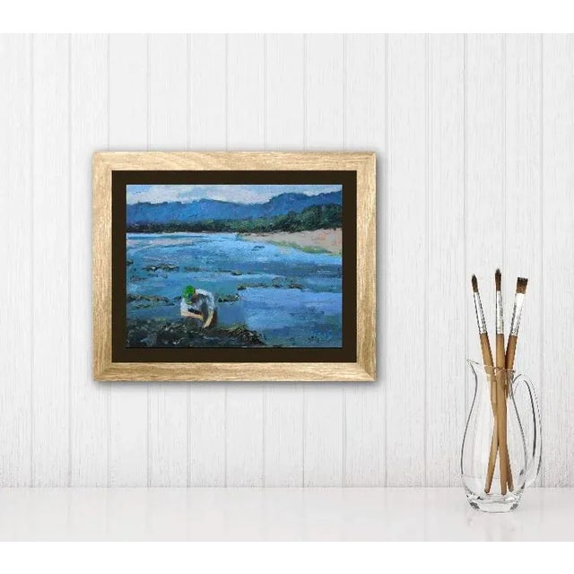 2020s Clam Digger, Dillon Beach, Contemporary Original Oil Painting For Sale - Image 5 of 8
