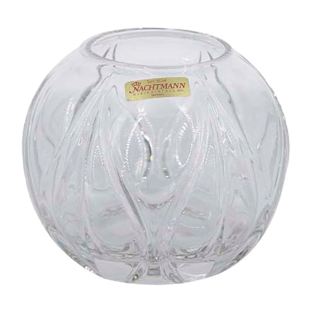 German Crystal Ball Vase from Nachtmann, 1960s For Sale