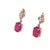Natural Finely Faceted Quality Ruby Diamond Earrings 14k Gold 1.55 TCW Certified $3,050 018663 Please look at the video...