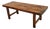 French 19th Century Solid Beech Farm Table For Sale