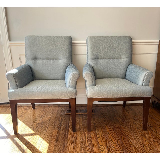 Thom Filicia for Baker Arm Chairs For Sale - Image 9 of 9