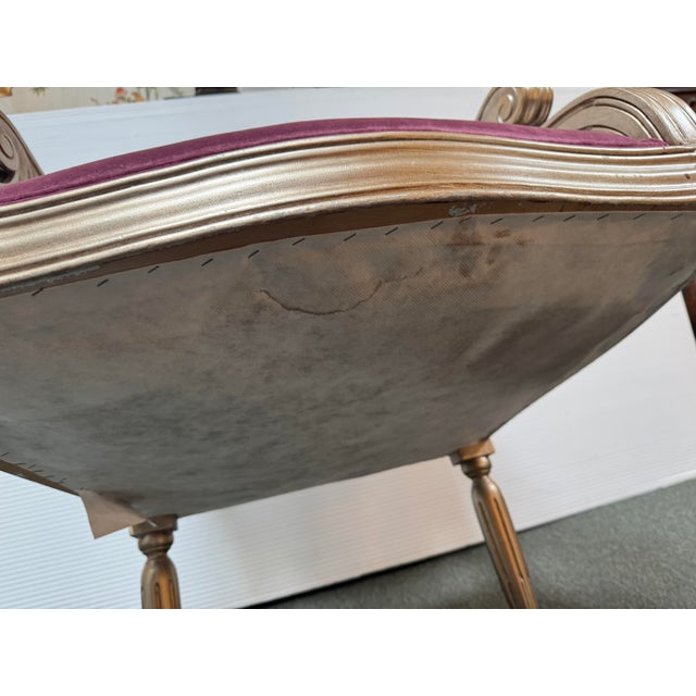 Italmond Furniture French Louis XVI Style Armchair For Sale - Image 12 of 12