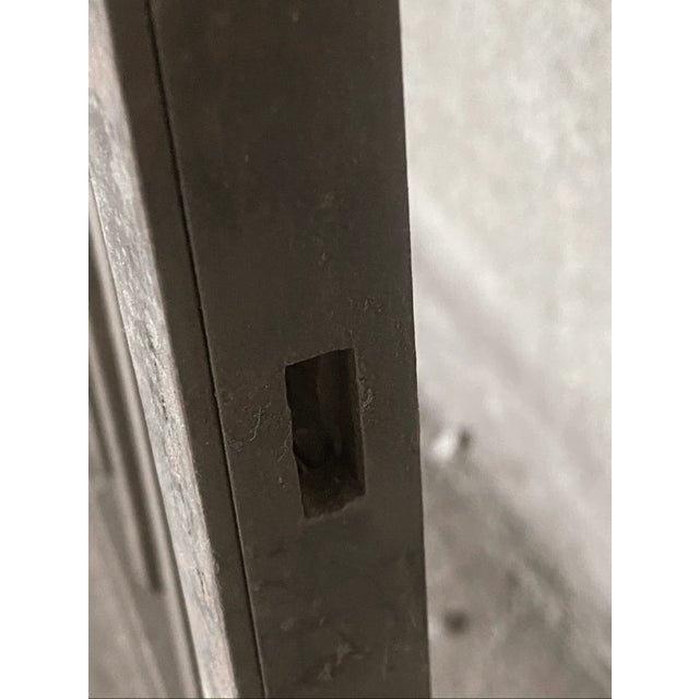 Antique Bronze Bank Teller Window For Sale - Image 4 of 4