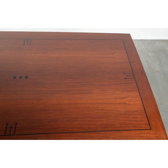 Wood Art Deco Decoforma Series Dining Table and Chairs from Schuitema, Set of 7 For Sale - Image 7 of 18