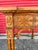 Pair Antique Carved Chinese Chippendale Faux Bamboo Fretwork Banded Inlay Single Drawer Hall Foyer Console Tables For Sale - Image 4 of 12