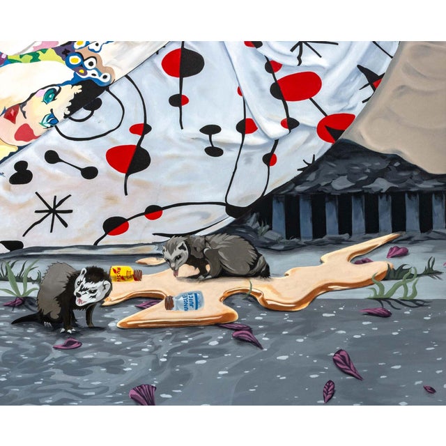 Nehemiah Cisneros Wicked City Acrylic on Canvas For Sale In New York - Image 6 of 8