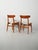 Vintage Scandinavian Chairs with Crescent Backs by Hans J. Wegner, 1960s, Set of 2 For Sale - Image 3 of 11