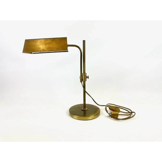 Vintage Brass Table Lamp from Fischer Leuchten, 1970s For Sale - Image 12 of 12