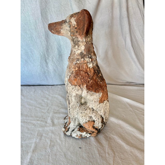 Early 20th Century Terracotta Dog Garden Statue For Sale - Image 6 of 13