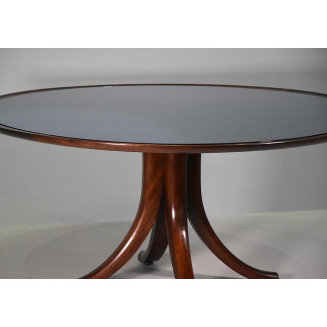 Pietro Chiesa coffee table for Fontana Arte produced in 1940, blue mirrored glass I have official proof of authenticity...