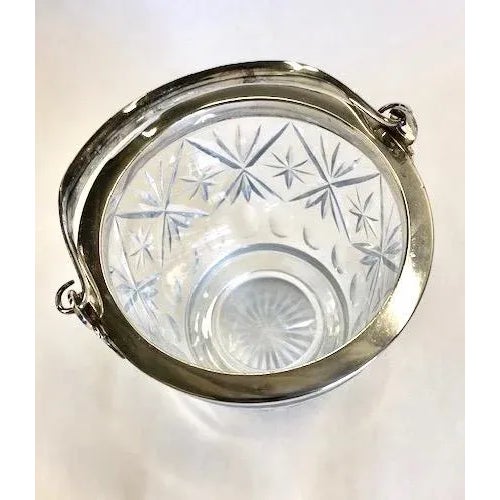 A stylish Victorian silver plate and glass ice pail made by John Grinsell & Son.. Antique SILVER PLATE Ice Pail by John...