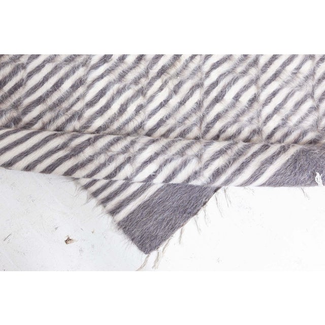 Modern Goat Hair Runner with Subtle Geometric Texture by Doris Leslie Blau For Sale - Image 4 of 7