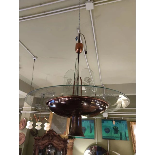 Ceiling Lamp by Pietro Chiesa for Fontana Arte For Sale - Image 11 of 18