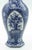 Ceramic blue vase is an original decorative object realized in 19th century by Franz Anton Mehlem. Elegant vase with...