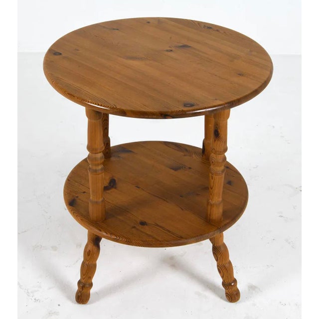 Early 20th Century Pine Cricket Table From England For Sale - Image 4 of 9