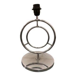 Chromed Italian Table Lamp. Italy 1970s For Sale