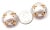 18k Yellow Gold and Platinum Vintage Diamond Mabe Pearl Large Earrings by Verdura. **These earrings are made for non...