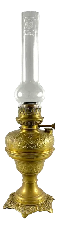 Vintage Brass Oil Table Lamp, Belgium, 1970s