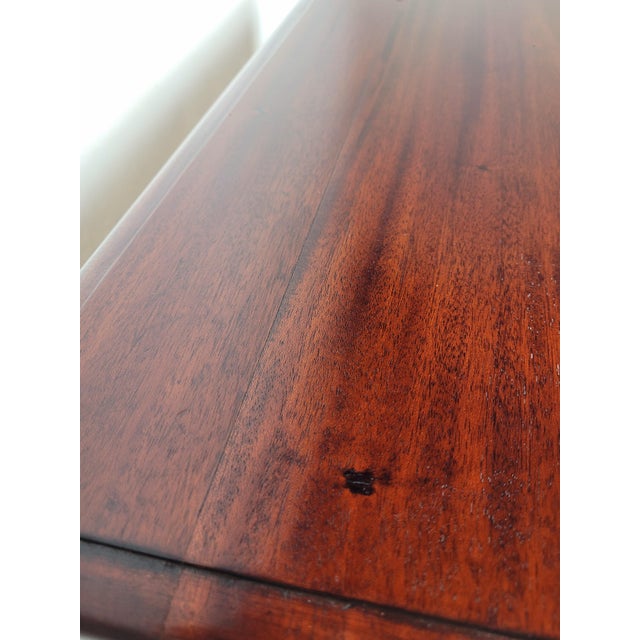 Mid-Century Mahogany Side Table, 1980s For Sale - Image 18 of 18