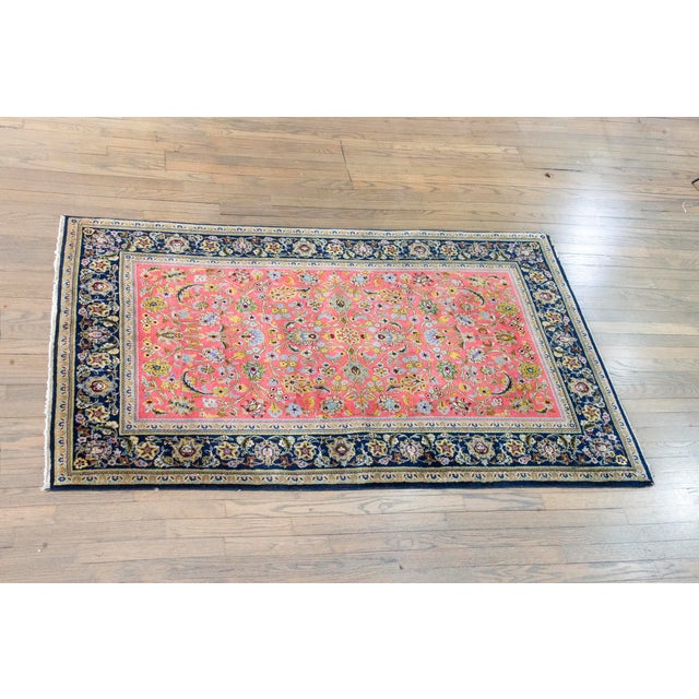 Late 20th Century Persian Qum Rug For Sale - Image 14 of 14