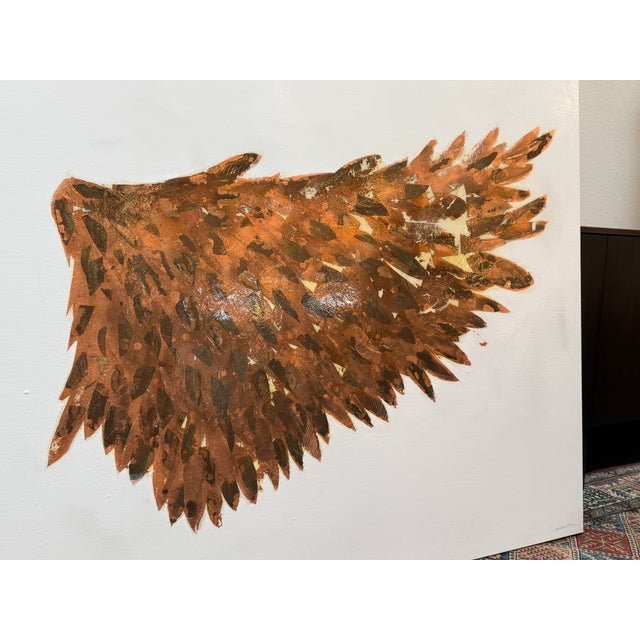 Modern Alissa Madden Design Outstretched Wings on Canvas, Signed For Sale - Image 3 of 16