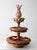 Vintage Mid-Century Carved Wood Tiered Lazy Susan With Pineapple Finial For Sale - Image 15 of 17