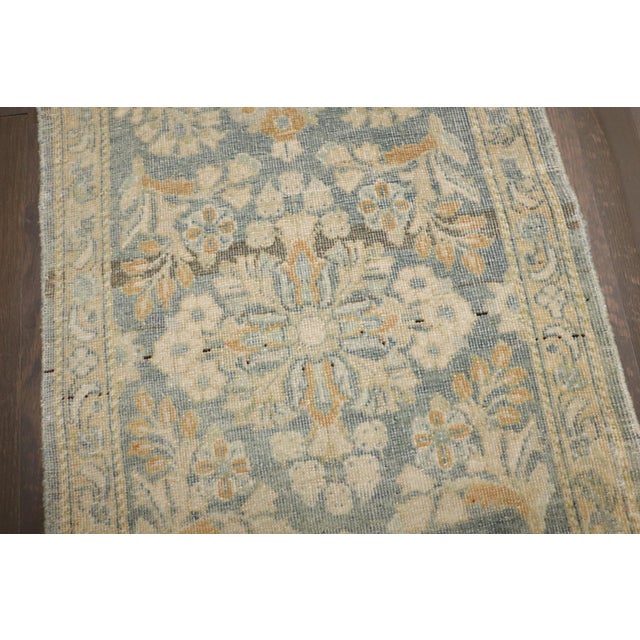 Textile Antique Zabihi Collection Persian Sarouk Small Rug For Sale - Image 7 of 7